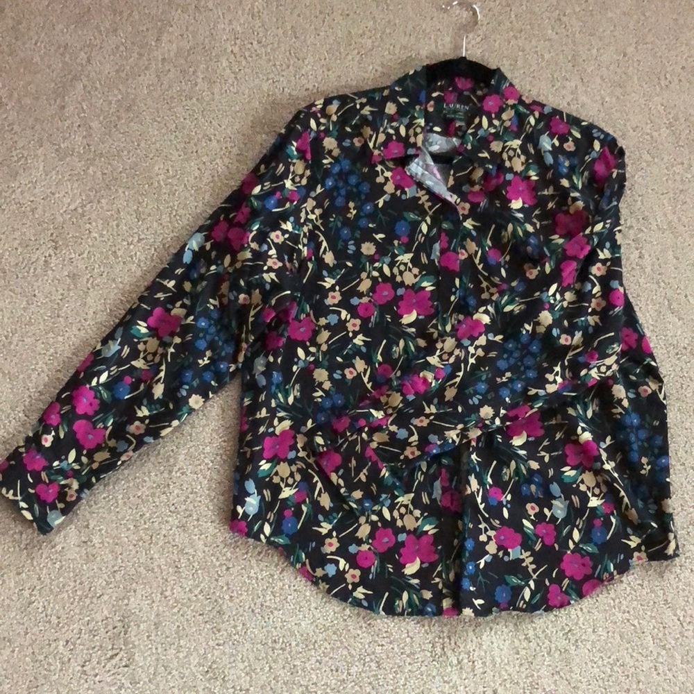 Floral button down
